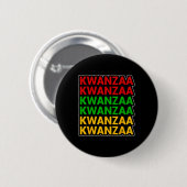 Kwanzaa Afro-Amerikaans erfgoed gestapeld Ronde Button 5,7 Cm (Voorkant /achterkant)