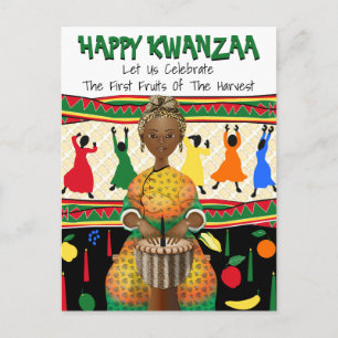 Kwanzaa Afro-Amerikaans Feestdagenkaart