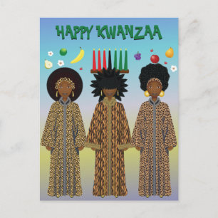 Kwanzaa Afro-Amerikaans Koor Feestdagenkaart