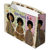 Kwanzaa Afro-Amerikaans Koor Groot Cadeauzakje (Achterkant Gekanteld)