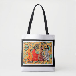 Kwanzaa • Afrocentrische Dansende Boodschappentas Tote Bag