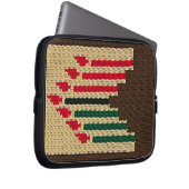 Kwanzaa Artisan gehaakte print elektronica tas (Voorkant Rechts)