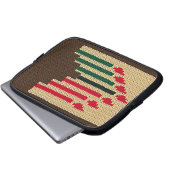 Kwanzaa Artisan gehaakte print elektronica tas (Voorkant onderkant)