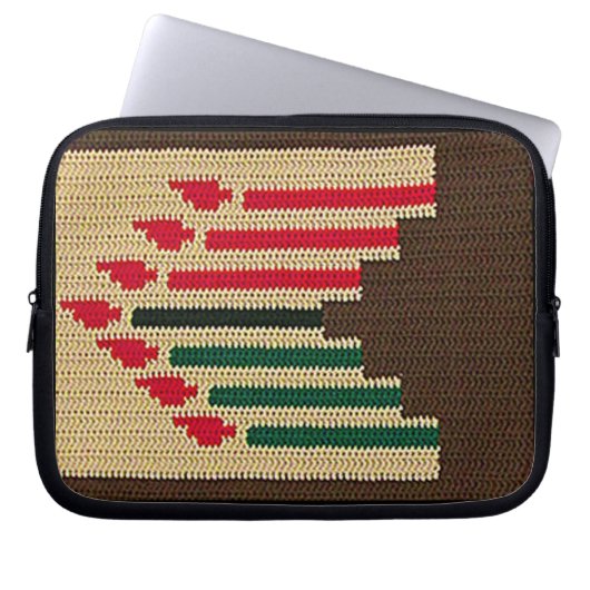 Kwanzaa Artisan gehaakte print elektronica tas (Voorkant)