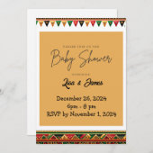 Kwanzaa Baby shower Uitnodigen Kaart (Voorkant / Achterkant)