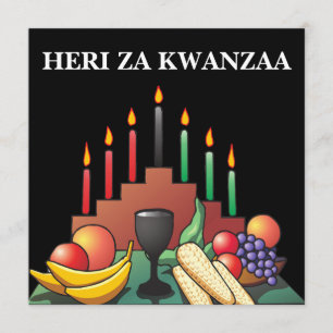 Kwanzaa Blessing Flat Wenskaart Kaart