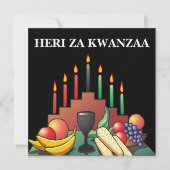 Kwanzaa Blessing Flat Wenskaart Kaart (Voorkant)