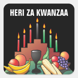 Kwanzaa Blessing Vierkante Sticker