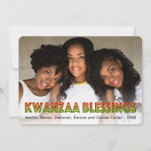 Kwanzaa Blessings | Foto Holiday Kaart (Voorkant)