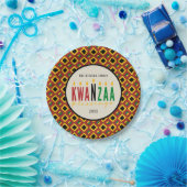 Kwanzaa Blessings | Kinara | Gepersonaliseerd Papieren Bordje (Feest)