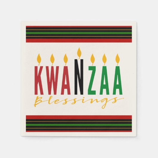 Kwanzaa Blessings | Kinara Servet (Voorkant)