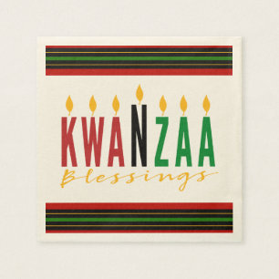 Kwanzaa Blessings Kinara Servet
