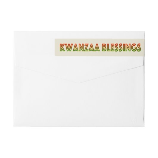 Kwanzaa Blessings | Retouradres (Achterkant)
