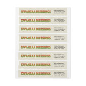 Kwanzaa Blessings | Retouradres (Vel)