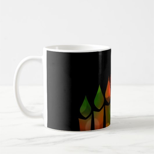 Kwanzaa Bokeh Kinara Koffiemok (Links)