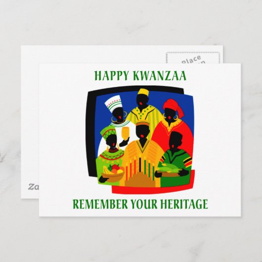 Kwanzaa Briefkaart (Voorkant / Achterkant)