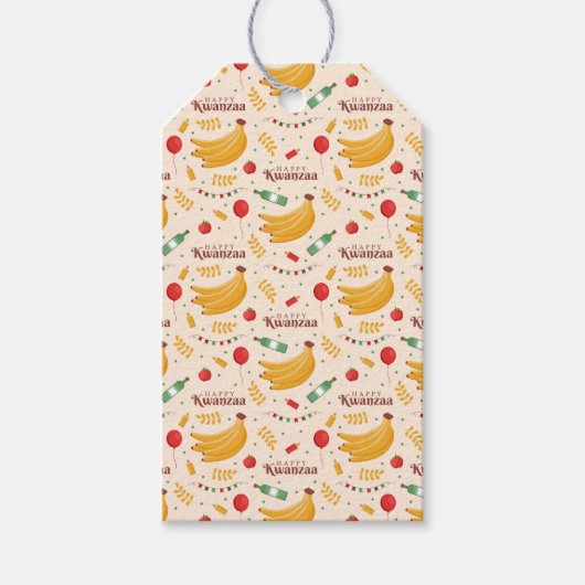 Kwanzaa Cadeaublaadjes Cadeaulabel (Voorkant)
