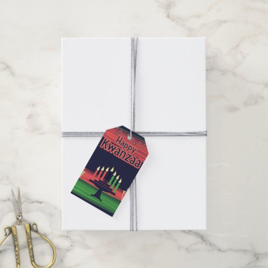 Kwanzaa Cadeaulabel (Met Touw)