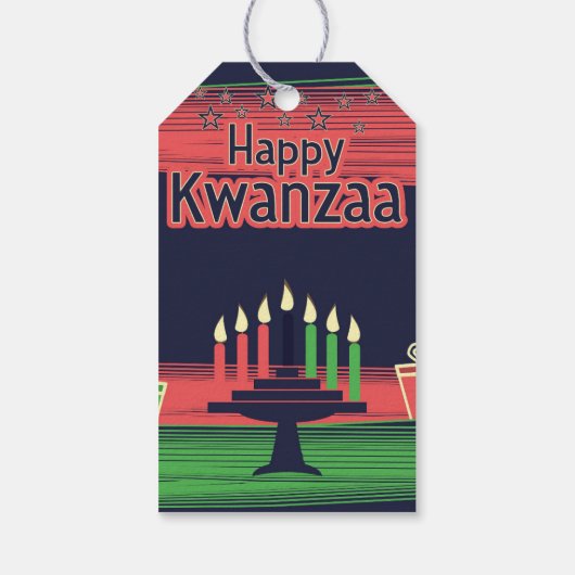 Kwanzaa Cadeaulabel (Achterkant)