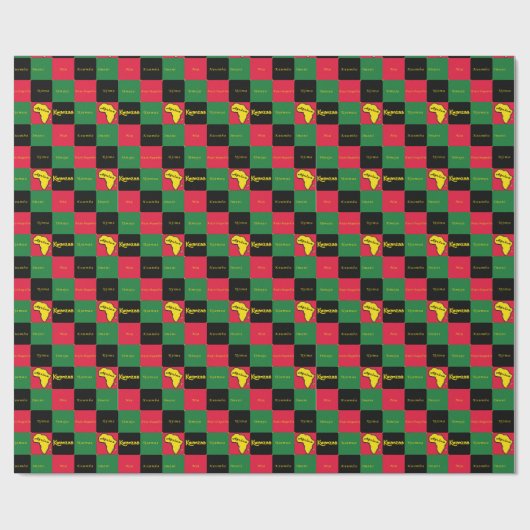 Kwanzaa Cadeaupapier (Vlak)