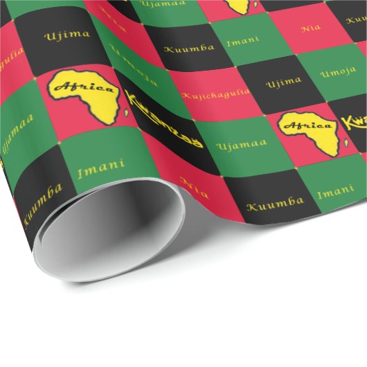 Kwanzaa Cadeaupapier (Rol Hoek)