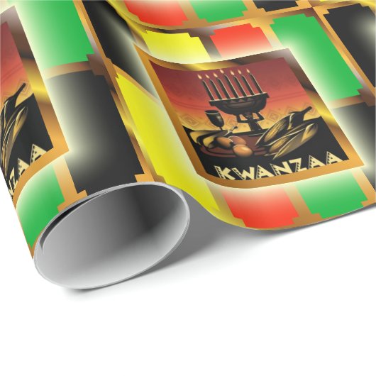 Kwanzaa Cadeaupapier (Rol Hoek)