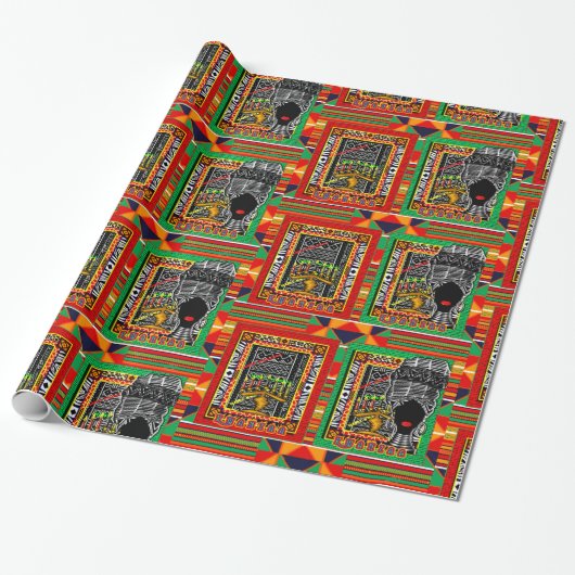 Kwanzaa Cadeaupapier (Uitgerold)