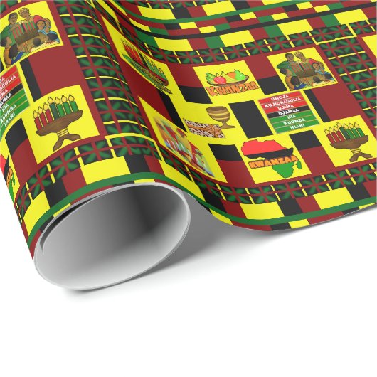 Kwanzaa Cadeaupapier (Rol Hoek)
