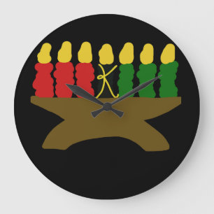 Kwanzaa Candle Design Grote Klok