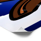 Kwanzaa Candle Kinara met sneeuw en groet Poster (Hoek)