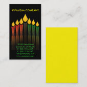 Kwanzaa Candles Company Visitekaartje (Voorkant / Achterkant)