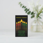 Kwanzaa Candles Company Visitekaartje (Staand voorkant)