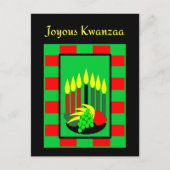 Kwanzaa Candles en Colorful Fruit Bowl Briefkaart (Voorkant)
