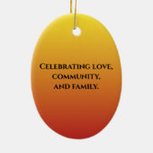 Kwanzaa Candles Keramisch Ornament (Achterkant)