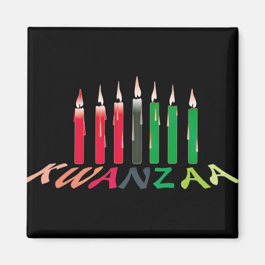 Kwanzaa Candles Magneet (Voorkant)