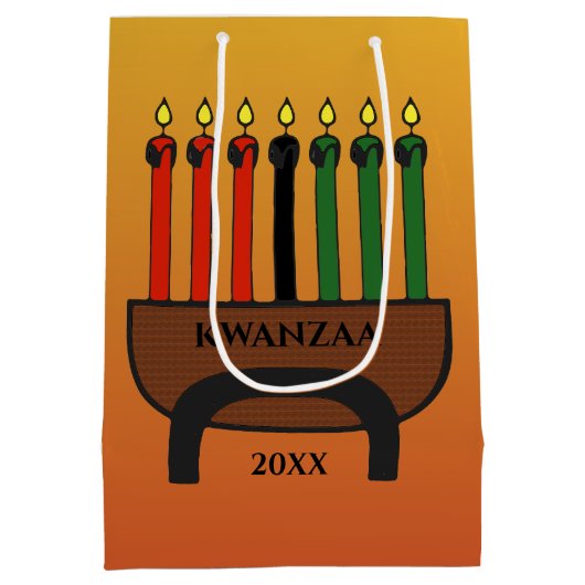 Kwanzaa Candles Medium Cadeauzakje (Achterkant)