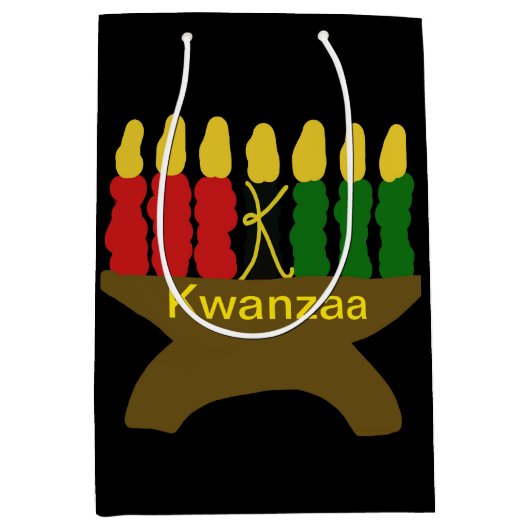 Kwanzaa Candles Medium Gift Bag Medium Cadeauzakje (Voorkant)