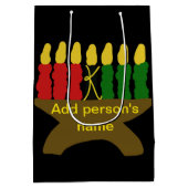 Kwanzaa Candles Medium Gift Bag Medium Cadeauzakje (Achterkant)