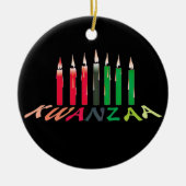 Kwanzaa Candles Ornament (Voorkant)