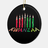 Kwanzaa Candles Ornament (Links)