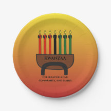 Kwanzaa Candles Papier Bord