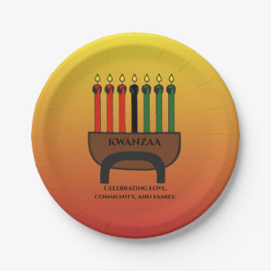 Kwanzaa Candles Papier Bord