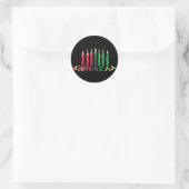 Kwanzaa Candles Ronde Sticker (Tas)