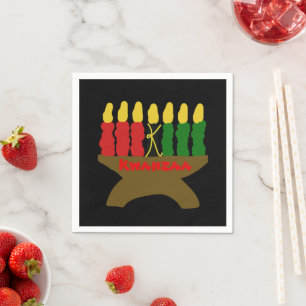 Kwanzaa Candles Servet