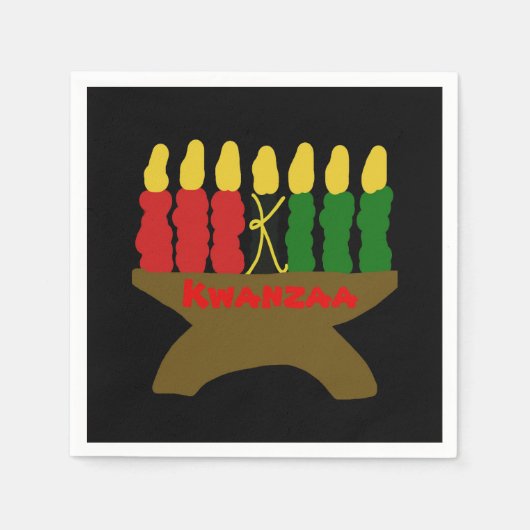 Kwanzaa Candles Servet (Voorkant)