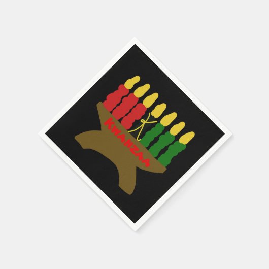 Kwanzaa Candles Servet (Hoek)