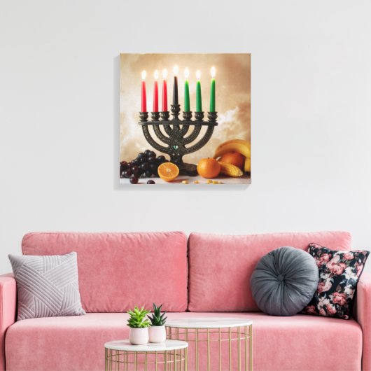 KWANZAA CANVAS AFDRUK (Insitu (Woonkamer))