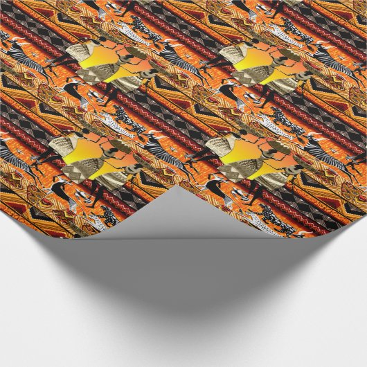 Kwanzaa Celebration Cadeaupapier (Hoek)