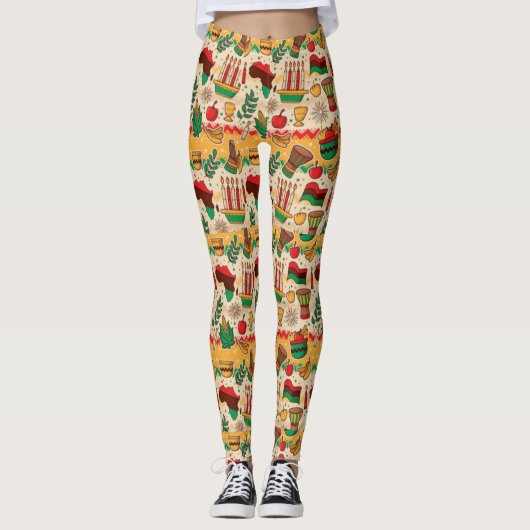 Kwanzaa Celebration Leggings (Voorkant)