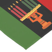 Kwanzaa Celebration Pan-African Vertical Stripes Korte Tafelloper (Hoek)